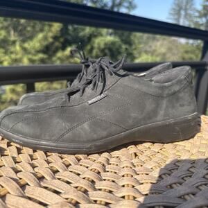 Mephisto Shoes Womens 7.5 Oxford Black Lace Up Low Top Casual Round Toe